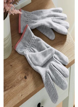 Women Fleece Gloves, Grey