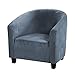 Guli GULI Velvet Tub Chair Covers for Armchairs, Club Chair Slipcover, Wing Back Covers High Stretch Sofa Covers Spandex  - Image 2