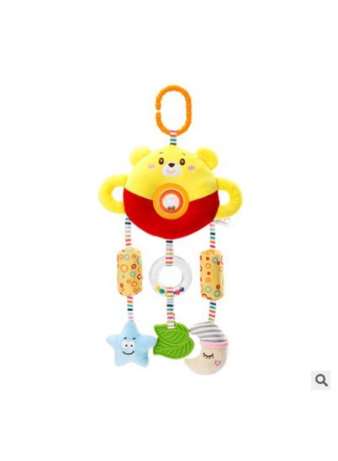 Baby Car Toy 0-3 Years Old Bed Hanging Bead Doll Baby Bed Bell Plush Hand Bell Bed Bell-Color:HMK Bear Ball Wind Chime - Image 1