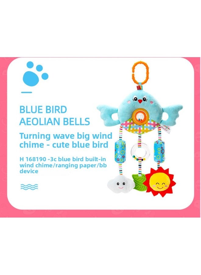 Baby Car Toy 0-3 Years Old Bed Hanging Bead Doll Baby Bed Bell Plush Hand Bell Bed Bell-Color:HMK Bear Ball Wind Chime - Image 5