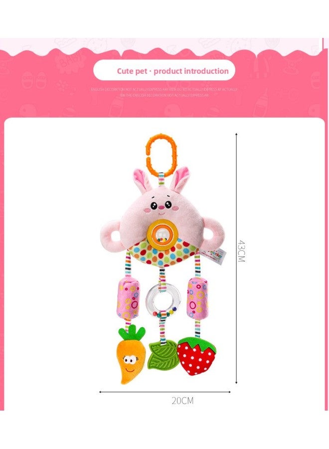 Baby Car Toy 0-3 Years Old Bed Hanging Bead Doll Baby Bed Bell Plush Hand Bell Bed Bell-Color:HMK Bear Ball Wind Chime - Image 3