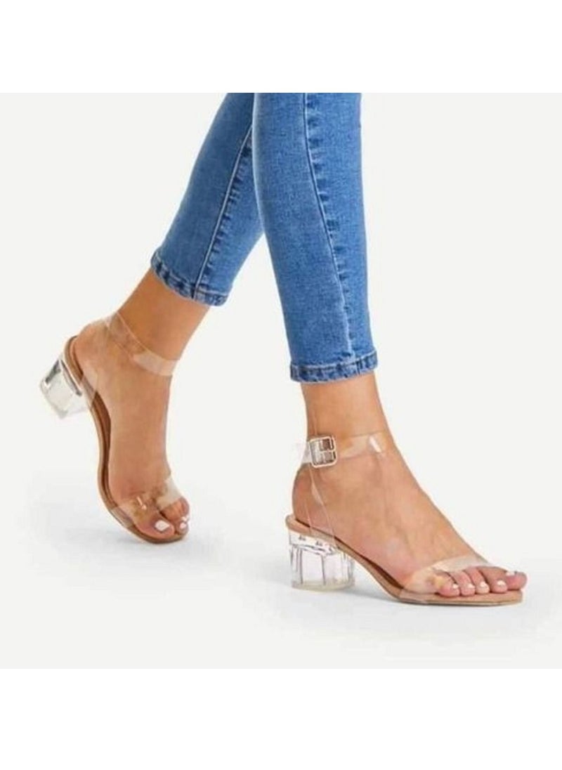 SN - Transparent Heeled Sandals - pzsku/ZEF251E9F3491447CCF69Z/45/_/1683817931/4cdd00b9-b5e8-45a8-967e-1ea4da3de8bc