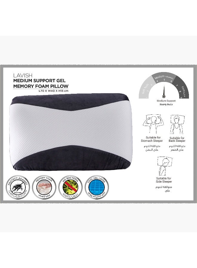 Home Box Lavish Rectangular Cool Gel Bed Pillow - Image 2