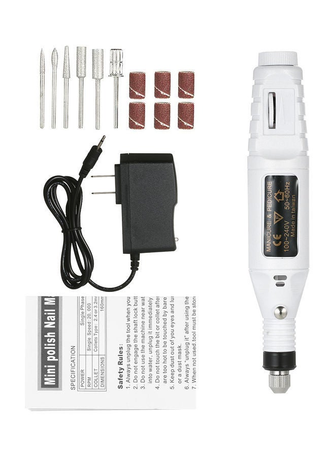 NIBEMINENT 14-Piece Electric Grinder Set White  - Image 1