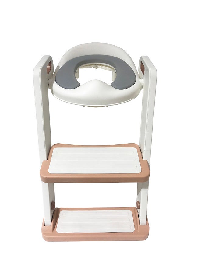 mini panda Lav Potty Training Toilet Seat With Step Stool, Copper  - Image 2