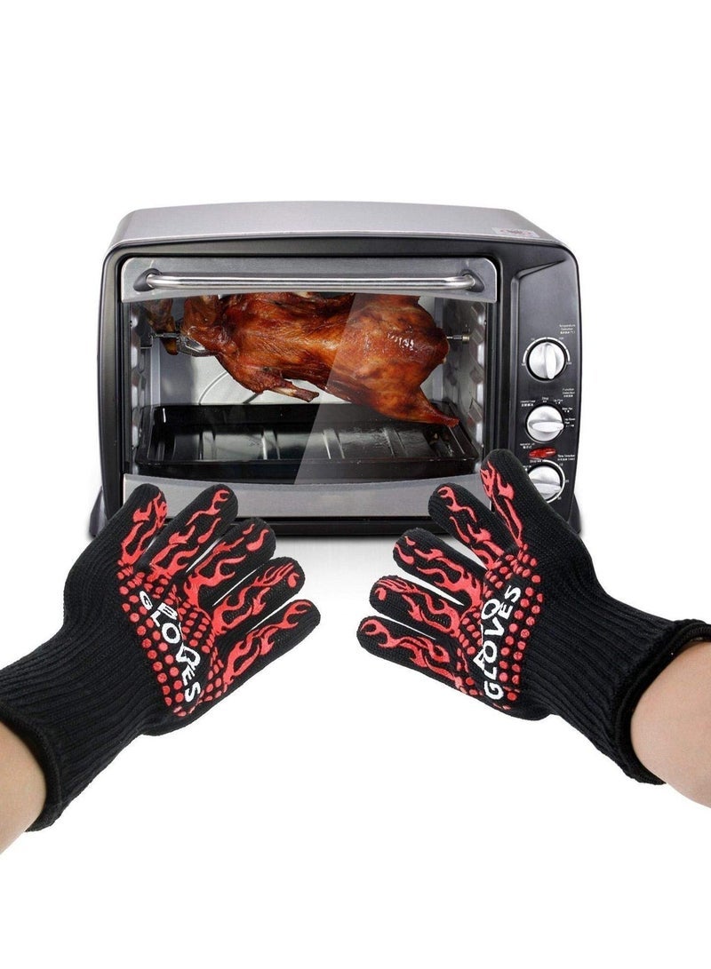 Cooking Gloves Extreme Heat Resistant Long Forearm Protection Grilling Cooking Gloves Grill & Kitchen Accessories - Image 4