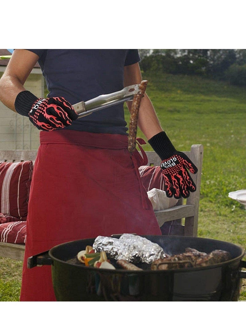 Cooking Gloves Extreme Heat Resistant Long Forearm Protection Grilling Cooking Gloves Grill & Kitchen Accessories - Image 5