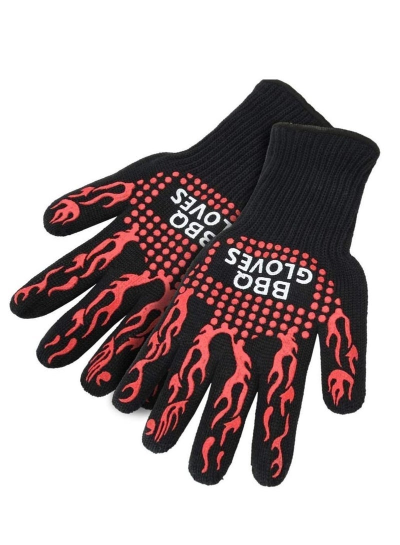 Cooking Gloves Extreme Heat Resistant Long Forearm Protection Grilling Cooking Gloves Grill & Kitchen Accessories - Image 2