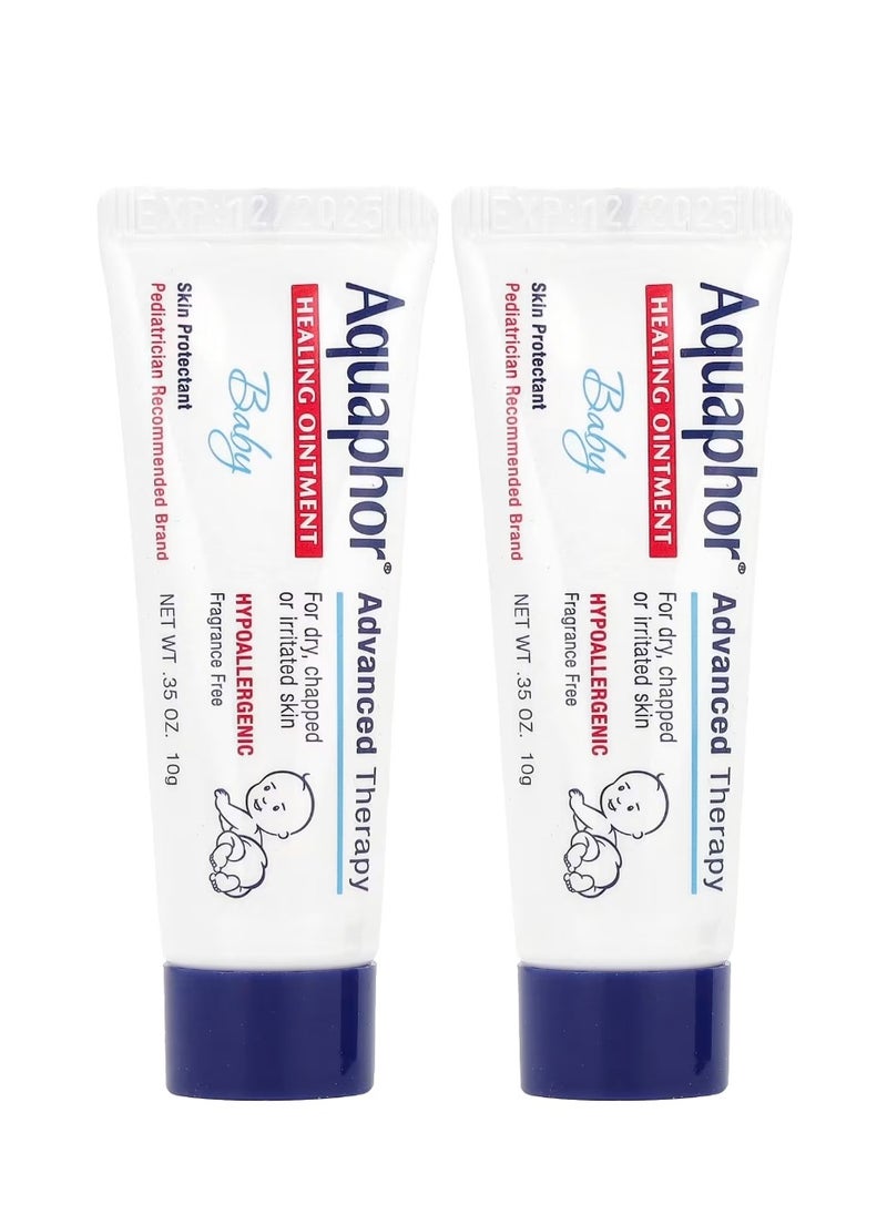 Aquaphor - Baby Healing Ointment Fragrance Free 2 Tubes 0.35 oz (10 g) Each - Image 1