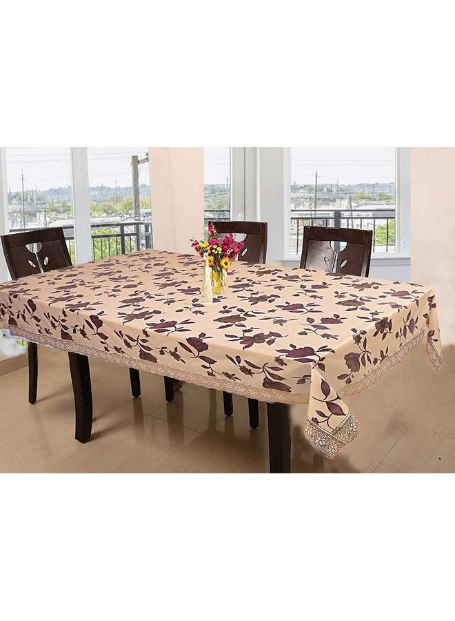 Kuber Industries PVC 6 Seater Dining Table Cover (Cream) -CTKTC8641 - Image 2