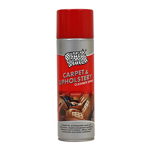 AUTO MATE AEROL Carpet & Upholstery Cleaner Spray | Fast Acting Foamy Car Interior Cleaner | Removes Dirt, Spots & Stains | Safe for Fabric, Seats, Carpets & Synthetic Leather Grade 6707 (400 gm) - Image 1