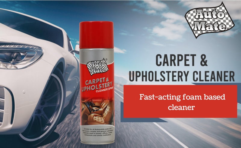 AUTO MATE AEROL Carpet & Upholstery Cleaner Spray | Fast Acting Foamy Car Interior Cleaner | Removes Dirt, Spots & Stains | Safe for Fabric, Seats, Carpets & Synthetic Leather Grade 6707 (400 gm) - Image 3