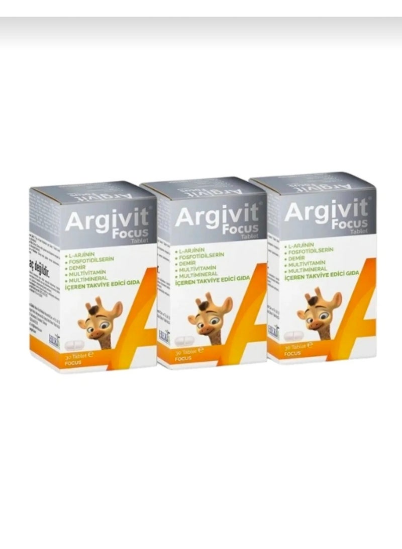 Argivit Focus Multivitamin Supplement for Height Growth (3-Pack Offer) – Argivit Focus Tablets - Image 2