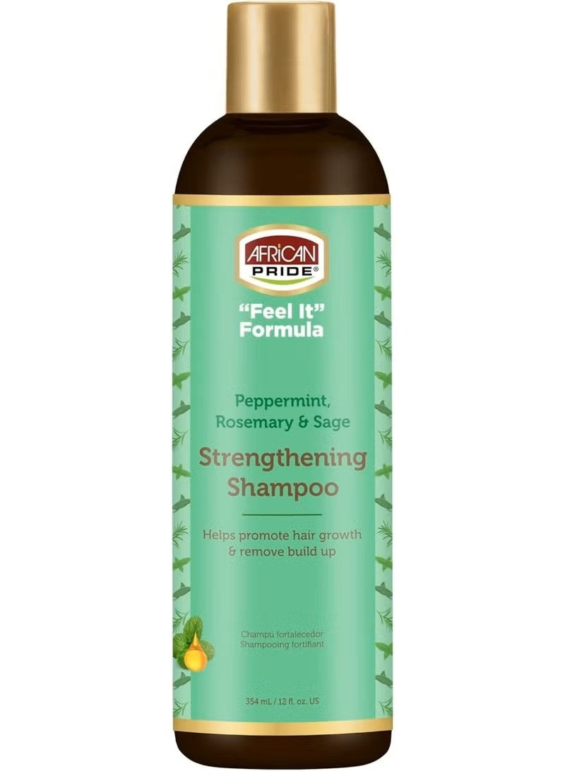 African Pride Peppermint Rosemary And Sage Strengthening Shampoo 354 ML - Image 1