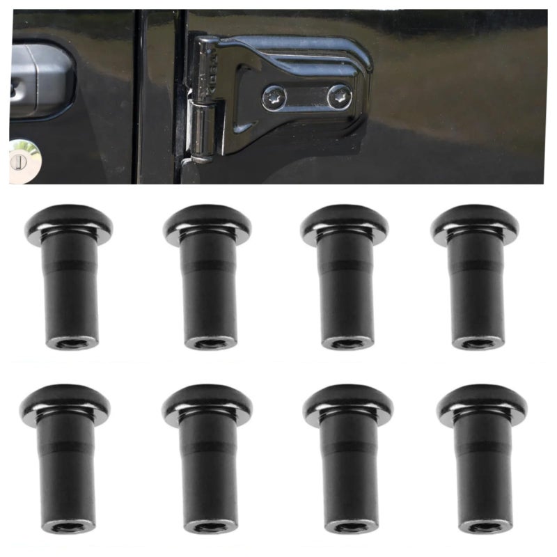 CHENACC Door Hinge Nuts Compatible with Jeep Wrangler JL JLU 20182023 Jeep 24Door Exterior Accessories Jeep Door Hinge Bolts8 Packfor JL JLU - Image 2