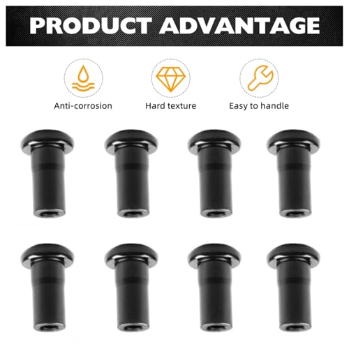 CHENACC Door Hinge Nuts Compatible with Jeep Wrangler JL JLU 20182023 Jeep 24Door Exterior Accessories Jeep Door Hinge Bolts8 Packfor JL JLU - Image 3