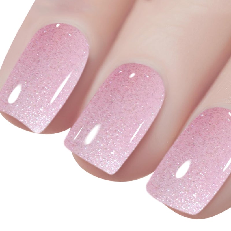 Vishine Gelpolish Professional Manicure Salon UV LED Soak Off Gel Nail Polish Varnish Color Glitter Pink(1326) - Image 1
