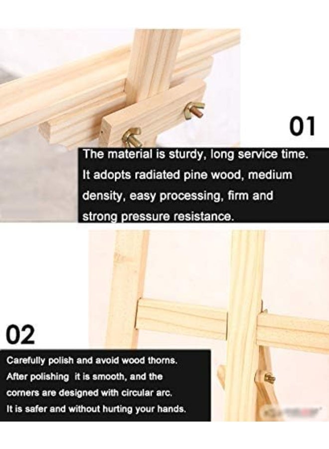 أفضل الفن 150cm حامل رسم خشبي كبير من خشب الزان بتصميم ثلاثي القوائم لعرض اللوحات – إيزل مدرسي عمودي محمول - Image 5