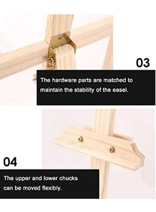 أفضل الفن 150cm حامل رسم خشبي كبير من خشب الزان بتصميم ثلاثي القوائم لعرض اللوحات – إيزل مدرسي عمودي محمول - Image 4