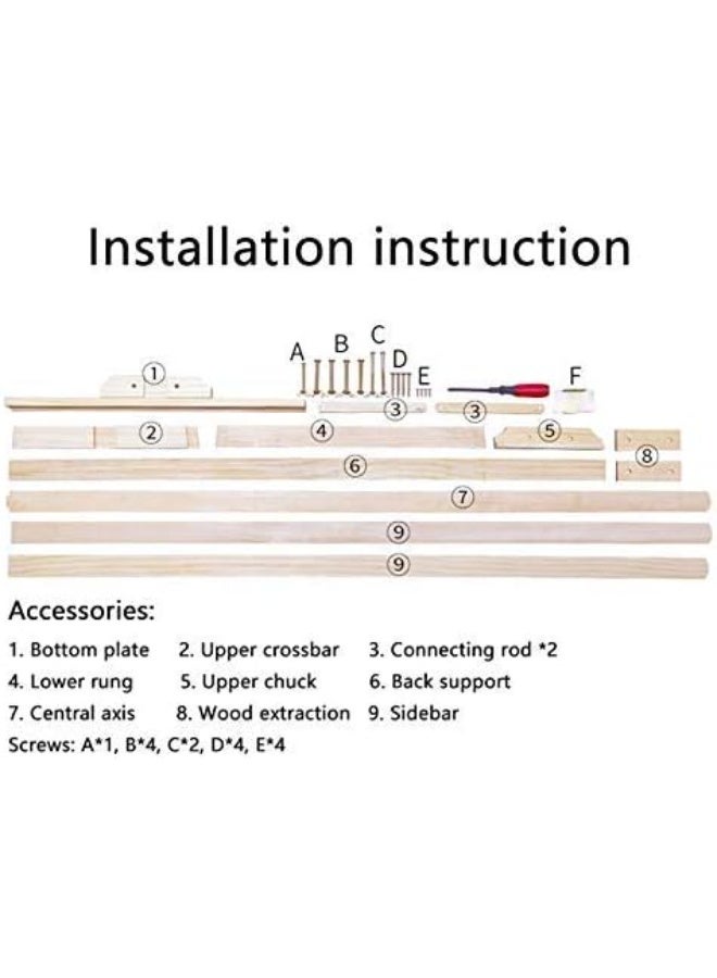أفضل الفن 150cm حامل رسم خشبي كبير من خشب الزان بتصميم ثلاثي القوائم لعرض اللوحات – إيزل مدرسي عمودي محمول - Image 2