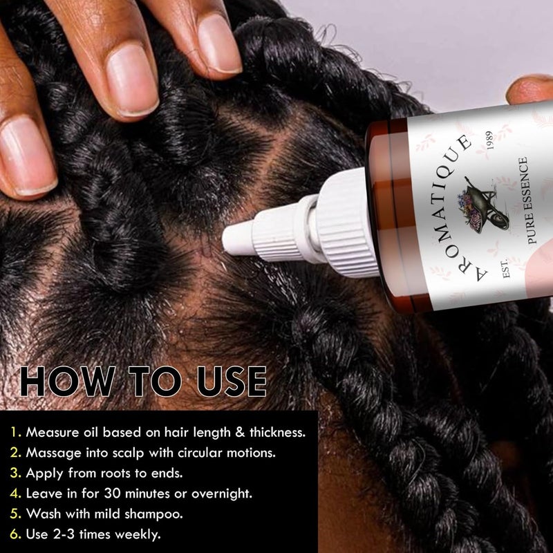 AROMATIQUE Batana Oil Enriched with Rosemary, Argan, Onion, Castor Oil & More - Batana Oil for Hair Growth - Nourishes Hair & Adds Shine - Batana Oil (200 ml) - Image 5