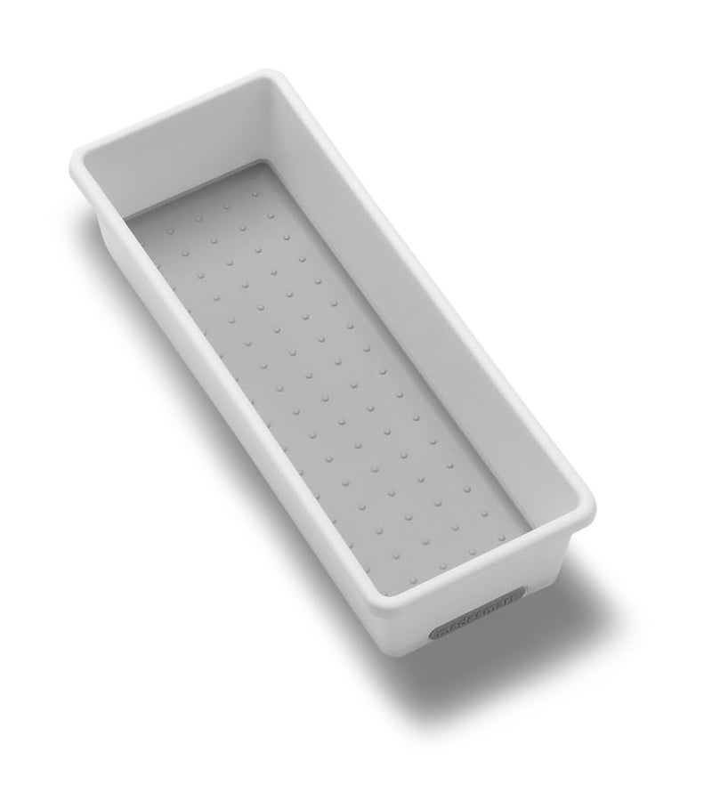 madesmart Classic 9.8 x 3.8 Bin - White | CLASSIC COLLECTION | Multi-Purpose Storage Organizer | Soft-grip Lining and Non-slip Rubber Feet | Easy to Clean | Durable | BPA-Free - Image 5