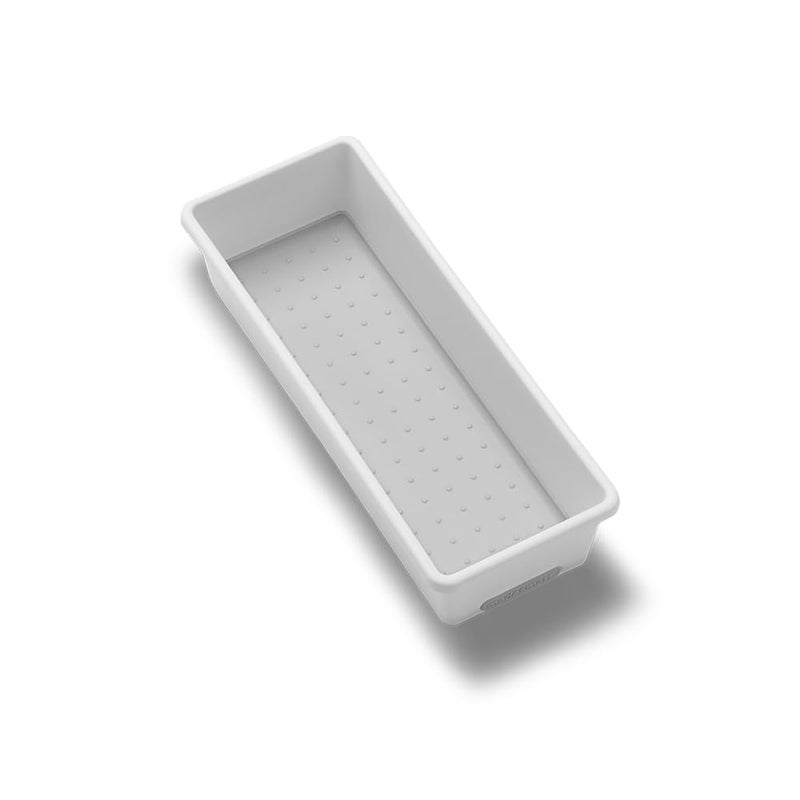 madesmart Classic 9.8 x 3.8 Bin - White | CLASSIC COLLECTION | Multi-Purpose Storage Organizer | Soft-grip Lining and Non-slip Rubber Feet | Easy to Clean | Durable | BPA-Free - Image 2