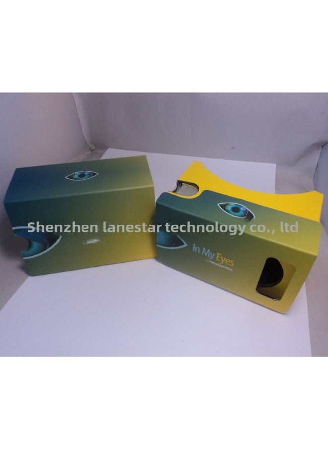 ماركة غير محددة نظارات الواقع الافتراضي كارتون للهاتف المحمول نظارات ثلاثية الأبعاد AR Eyes Virtual Cinema VR الكل في واحد جوجل الجيل الثاني من الورق المقوى - اللون: أخرى  - Image 2