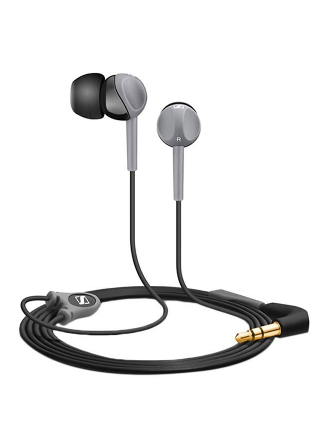 NIBEMINENT In-Ear Wired Headphones With Mic Black/Grey - Image 1