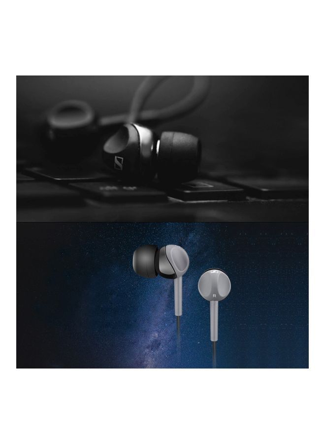 NIBEMINENT In-Ear Wired Headphones With Mic Black/Grey - Image 3