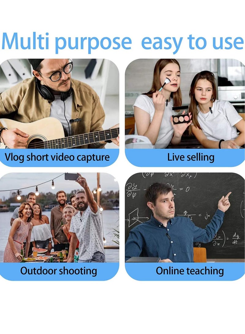 ELTRAZONE 2 in 1 iphone or type-c Wireless Lavalier Microphone For IPhone, Plug Play, Portable Audio Video Recording Mic for Youtube, Live Stream, Vlog, Interview, Laptops PC  - Image 3