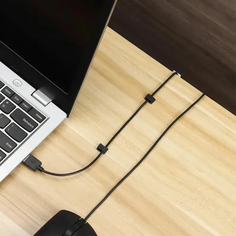 40/10Pcs Self-adhesive Car Cable Clips Cable Winder Drop Wire Tie Fixer Holder Cord Organizer Management Desk Cable Tie Clamps - Image 4