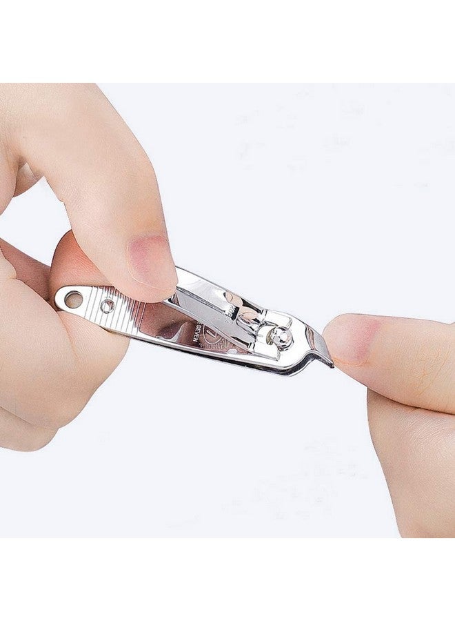 DNHCLL 2 Pcs Metal Slanted Edge Nail Cutting Clippers Pedicure Manicure Tool Slanted Tip Cuticle Nail Clipper Cutter Nail Clipper Cutter Pedicure Manicure Tool - Image 4
