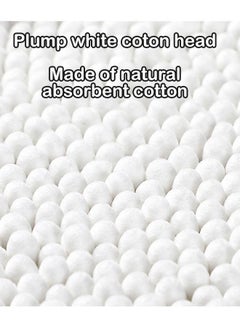 ZCM-HAPPY 2000 PCS Double-Headed Cotton Swabs - Disposable, Soft, Multipurpose for Ear Cleaning, Baby Care and Makeup Removal (Pointed and Screw)  - Image 4