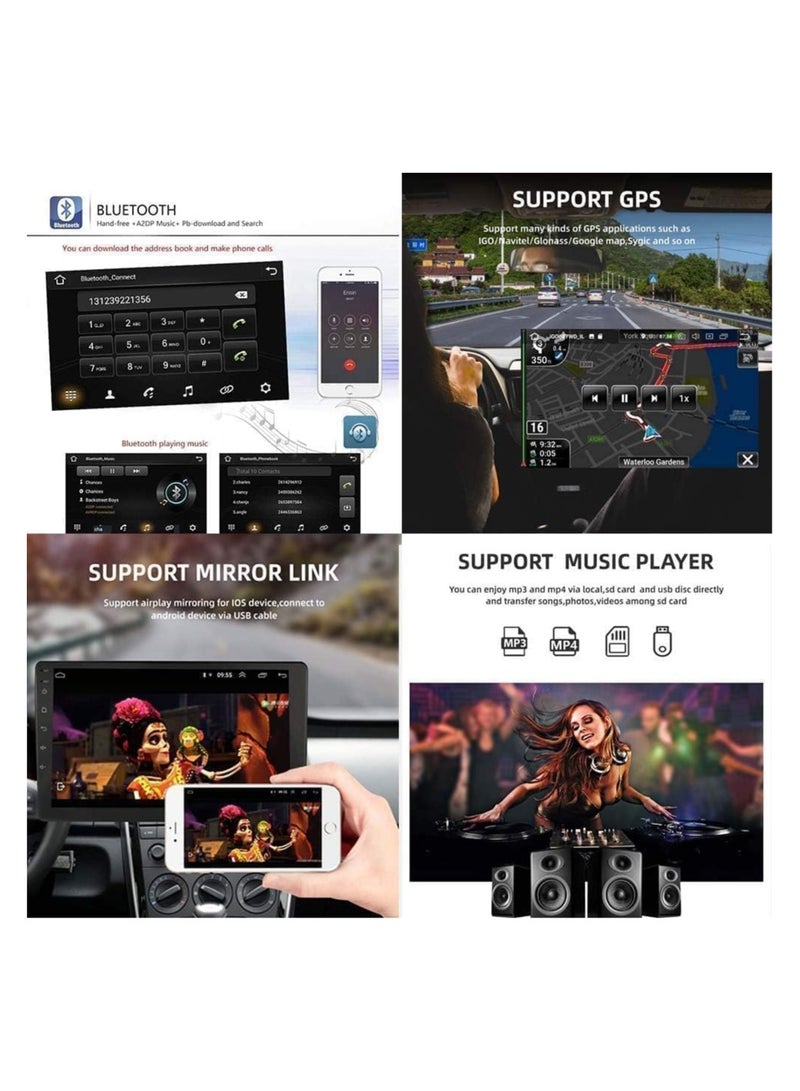 SHEZA STAR Android Car Stereo for Mitsubishi Pajero V80 V90 2006-2018 4GB RAM 32GB ROM Support Carplay, Mirror Link Wi-Fi BT, Radio GPS Navigation, 9 Inch IPS Touch Screen with AHD Camera Included - Image 4