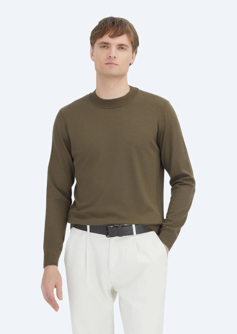 Ramsey Khaki Knitwear Sweatshirt