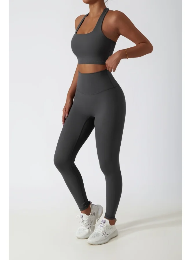 كون.يوغا Womens Open Back Sports Bra - Padded Low Impact Workout Yoga Bra with Removable Built in Bra