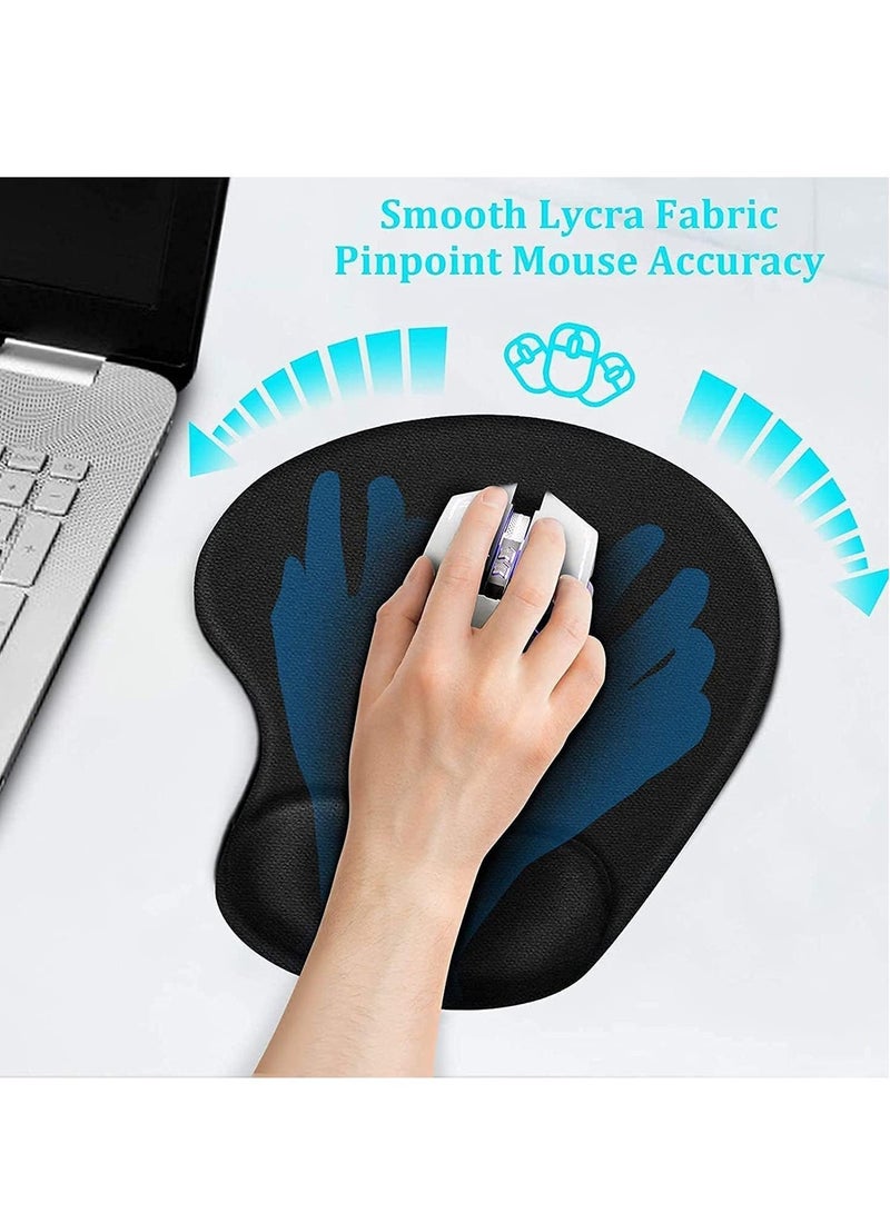 Salab Mouse Pad with Gel Wrist Rest Support, Comfortable Mouse Pad for Computer, Laptop, Home, Office & Travel - Image 4