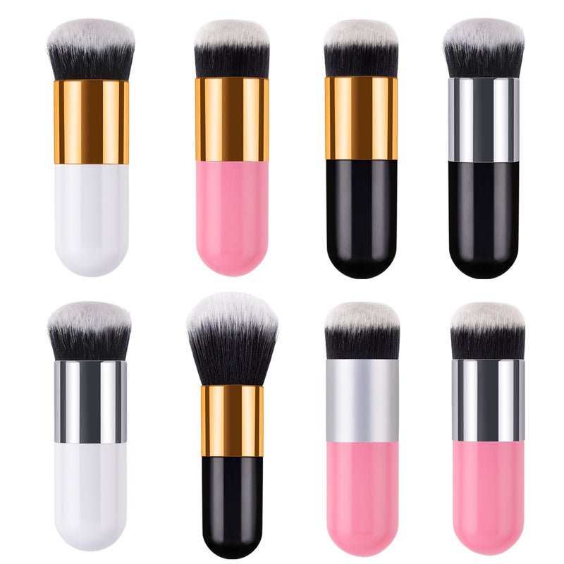 2025 Shenzhen Plastic Handle Makeup Brush Portable Model Synthetic Fiber Foundation Dropshipping Delivery - Image 3