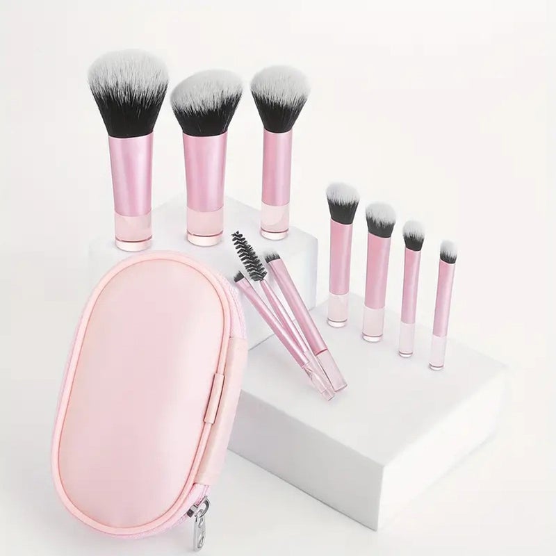 2025 Shenzhen Plastic Handle Makeup Brush Portable Model Synthetic Fiber Foundation Dropshipping Delivery - Image 5