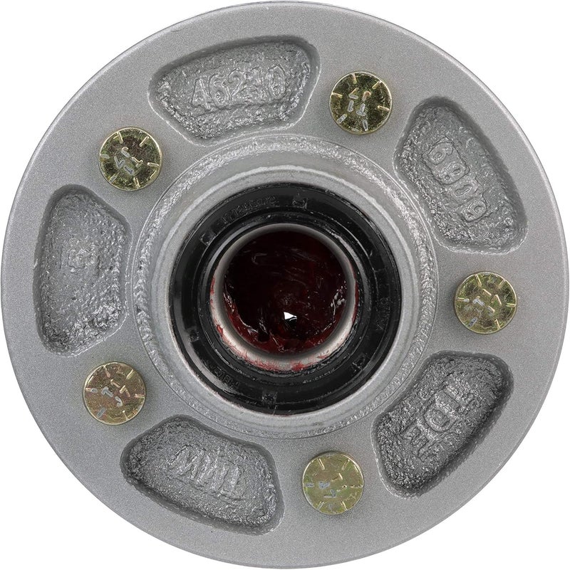 Seachoice Galvanized Trailer Wheel Hub with Pre-Greased Bearings, 5 Lug, 1-3/8 in. X 1-1/16 in. Axle - Image 4