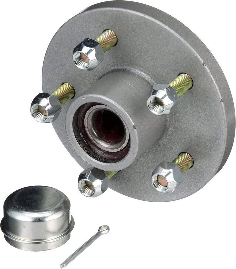 Seachoice Galvanized Trailer Wheel Hub with Pre-Greased Bearings, 5 Lug, 1-3/8 in. X 1-1/16 in. Axle - Image 2