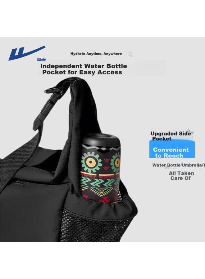 Pull Back Warrior Large Capacity Crossbody Bag Men Simple Trendy Messenger Bag Lightweight Shoulder Bag For College Students - Image 2