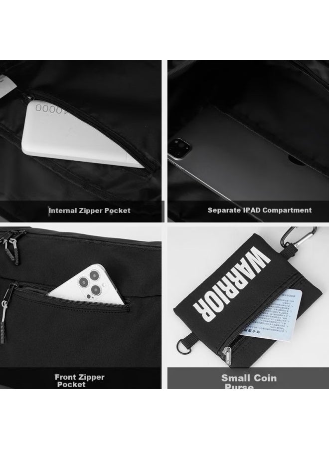 Pull Back Warrior Large Capacity Crossbody Bag Men Simple Trendy Messenger Bag Lightweight Shoulder Bag For College Students - Image 3
