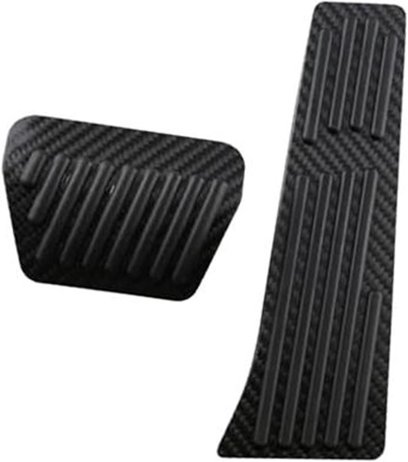 QASULER Carbon Fiber Car Pedal Covers for BMW - Image 1