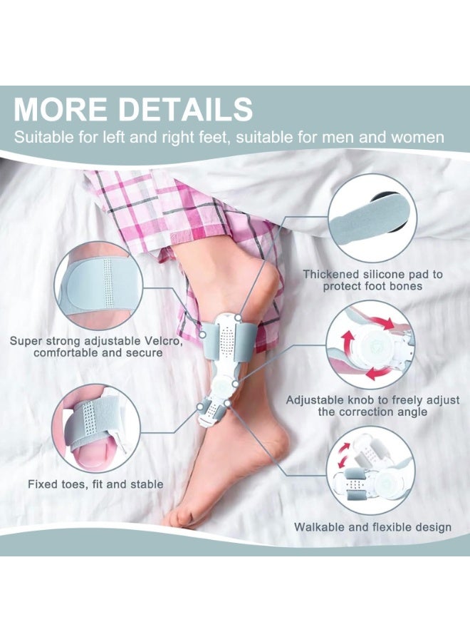Bunion Corrector for Big Toe for Men and Women, Adjustable Knob Toe, Orthosis and Non-Slip Big Toe Separator Designed for Orthopedic Bunion Correction, Suitable for Left and Right Feet, Grey - Image 4