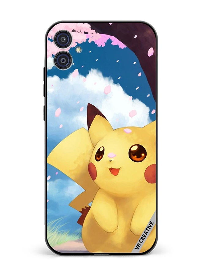 VR CREATIVE Protective Case Cover For Samsung Galaxy M04/F04 Spring Pikachu Design Multicolour - Image 1