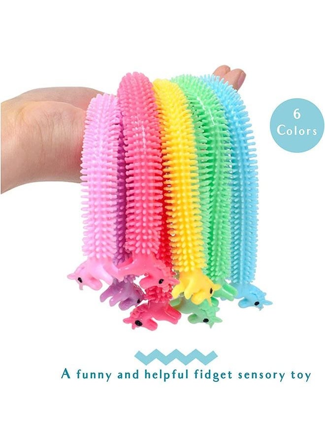 12 Piece Sensory Stress Toys Fidget Therapy Unicorn Stretchy String Toys, Anti Anxiety Fidgeting Relaxing Squeeze Toy for Kids and Adults