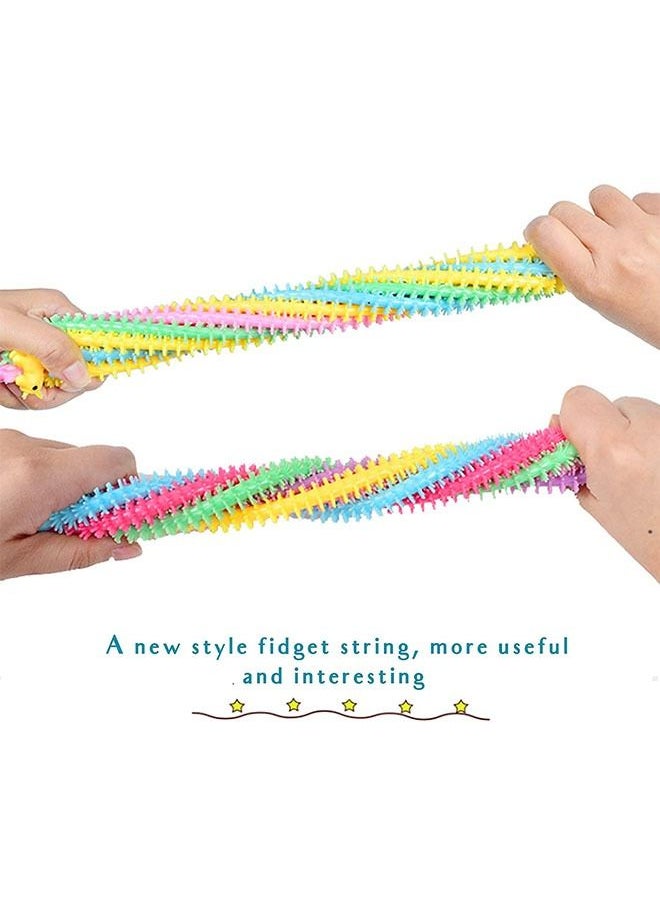 12 Piece Sensory Stress Toys Fidget Therapy Unicorn Stretchy String Toys, Anti Anxiety Fidgeting Relaxing Squeeze Toy for Kids and Adults