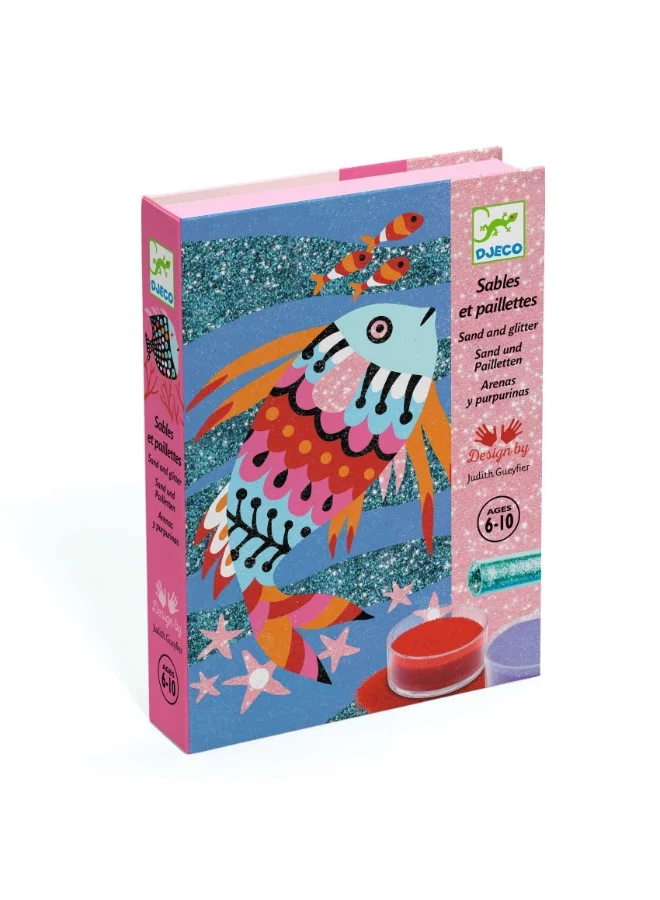 DJECO Sand And Glitter Fish Rainbow